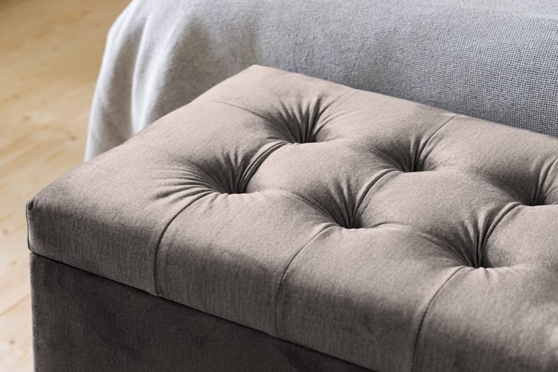 Ella Sengekiste 140cm Rutete - Svart - Oppbevaring - Oppbevaringsmøbler - Oppbevaringskiste & sengekiste