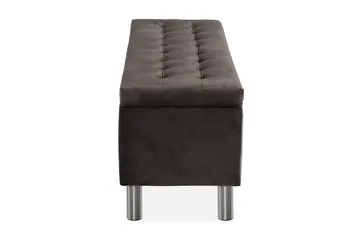 Ella Sengekiste 140cm Rutete - Svart - Oppbevaring - Oppbevaringsmøbler - Oppbevaringskiste & sengekiste