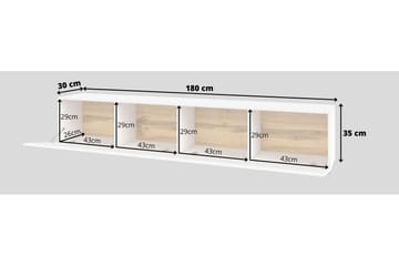 Jestine Oppbevaringskiste 180 cm - Hvit - Oppbevaring - Oppbevaringsmøbler - Oppbevaringskiste & sengekiste