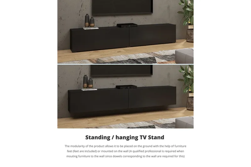 Jestine Oppbevaringskiste 180 cm - Svart - Oppbevaring - Oppbevaringsmøbler - Oppbevaringskiste & sengekiste