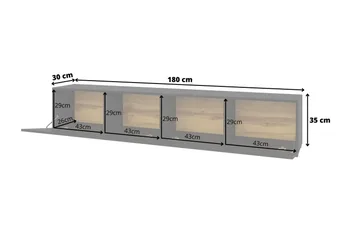 Jestine Oppbevaringskiste 180 cm - Svart - Oppbevaring - Oppbevaringsmøbler - Oppbevaringskiste & sengekiste