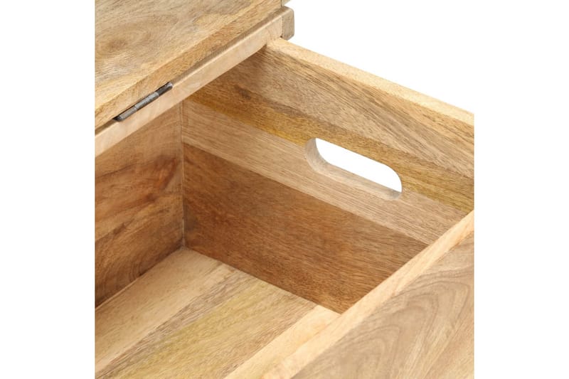 Kiste 90x40x45 cm heltre mango - Brun - Oppbevaringskiste & sengekiste