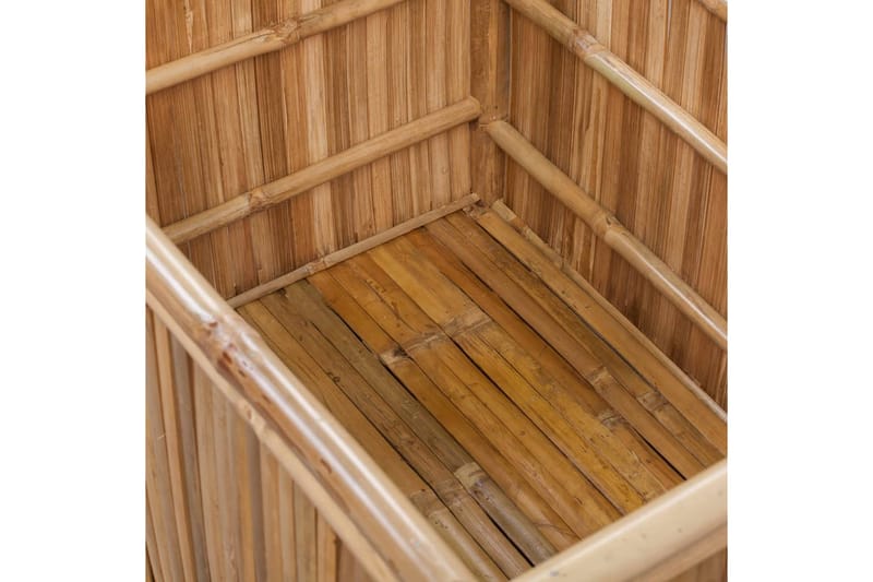 Oppbevaringsboks 3 stk bambus - Brun - Oppbevaringskiste & sengekiste