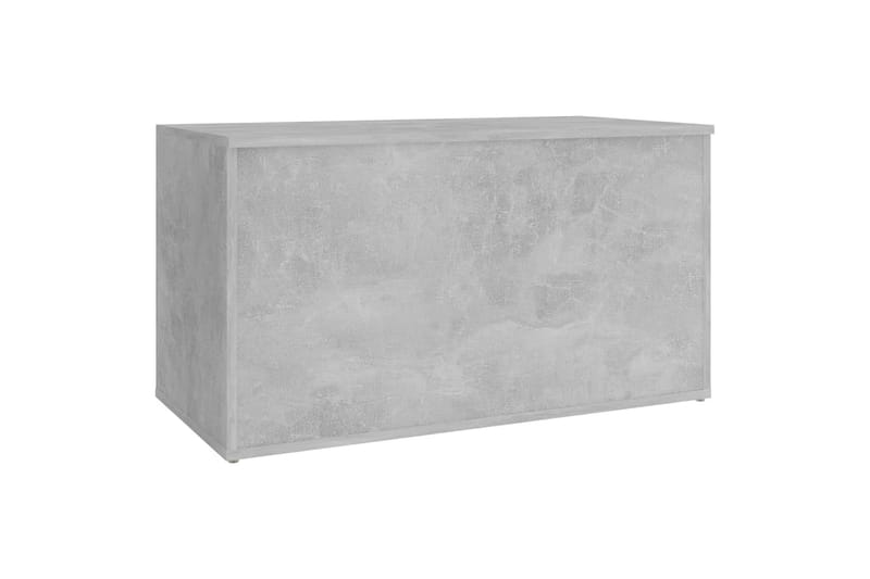 Oppbevaringskiste betonggrå 84x42x46 cm sponplate - Grå - Oppbevaringskiste & sengekiste