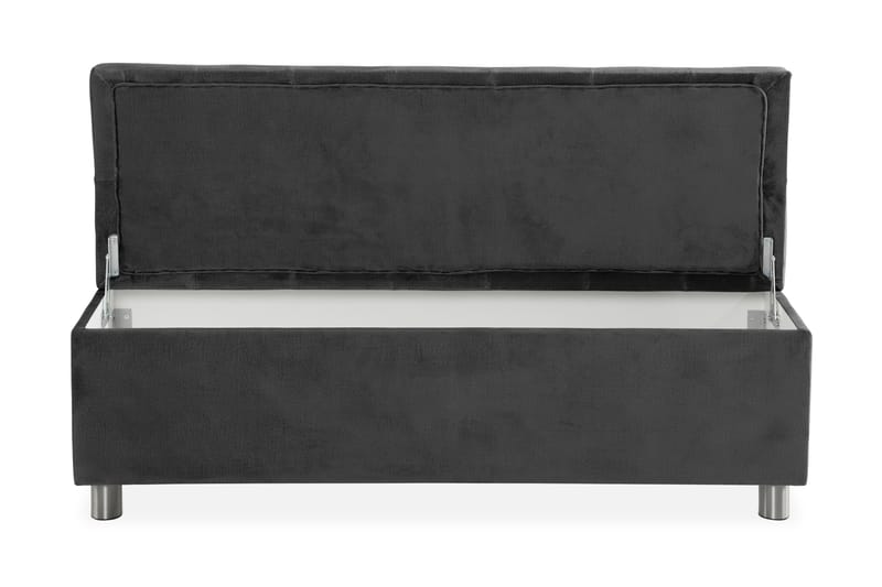 Sengekiste Rebeca 140 cm - Mørkegrå - Sengebenk - Oppbevaring til senger - Oppbevaringskiste & sengekiste
