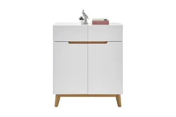 Siraaj Sjenk 85 cm - Hvit / Eik - Oppbevaring - Oppbevaringsmøbler - Oppbevaringskiste & sengekiste