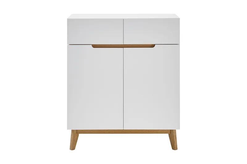 Siraaj Sjenk 85 cm - Hvit / Eik - Oppbevaring - Oppbevaringsmøbler - Oppbevaringskiste & sengekiste