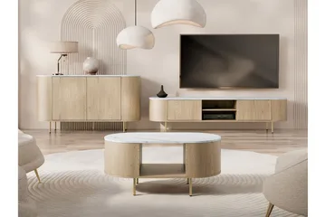 Pantego Møbelsett Til Stue - Brun - Oppbevaring - Oppbevaringsmøbler - Møbelsett til stue