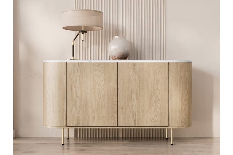 Pantego Skjenk 139x40 cm - Rosa - Oppbevaring - Oppbevaringsmøbler - Sideboard & skjenk