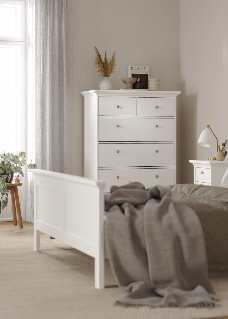 Paris Kommode med 6 skuffer 96x48x140 cm - Oppbevaring - Oppbevaringsmøbler - Kommode