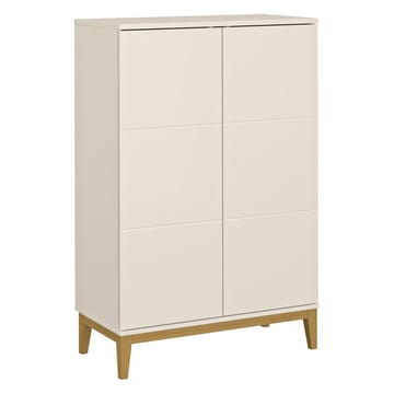 Pelle høyskap 80x121 cm - Kasjmir og eik - Oppbevaring - Oppbevaringsmøbler - Sideboard & skjenk