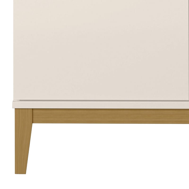 Pelle høyskap 80x121 cm - Kasjmir og eik - Oppbevaring - Oppbevaringsmøbler - Sideboard & skjenk