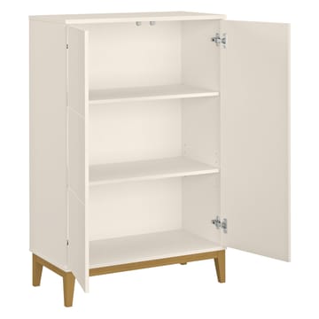 Pelle høyskap 80x121 cm - Kasjmir og eik - Oppbevaring - Oppbevaringsmøbler - Sideboard & skjenk