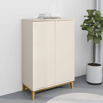 Pelle høyskap 80x121 cm - Kasjmir og eik - Oppbevaring - Oppbevaringsmøbler - Sideboard & skjenk