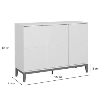 Pelle skjenk 120x85 cm - Kasjmir og eik - Oppbevaring - Oppbevaringsmøbler - Sideboard & skjenk