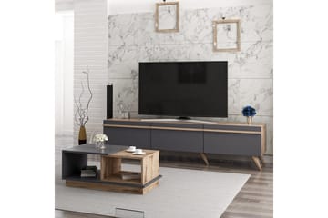 Ravinarville Møbelsett for Stue - Antrasitt/Valnøtt - Oppbevaring - Oppbevaringsmøbler - Møbelsett til stue