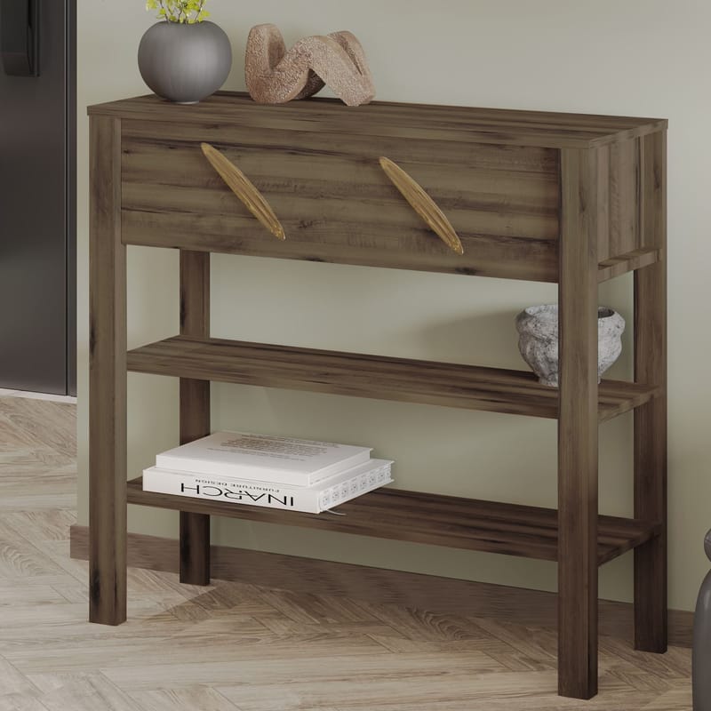 Relon Kommode 90x85x30 cm - Antikk valnøtt - Oppbevaring - Oppbevaringsmøbler - Sideboard & skjenk