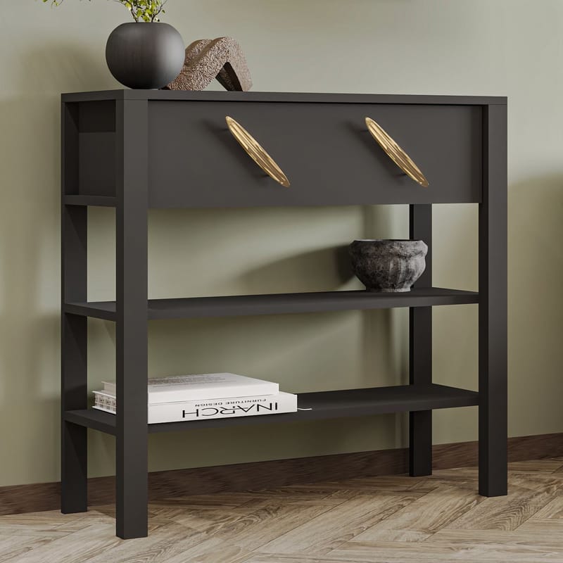 Relon Kommode 90x85x30 cm - Antrasitt - Oppbevaring - Oppbevaringsmøbler - Sideboard & skjenk