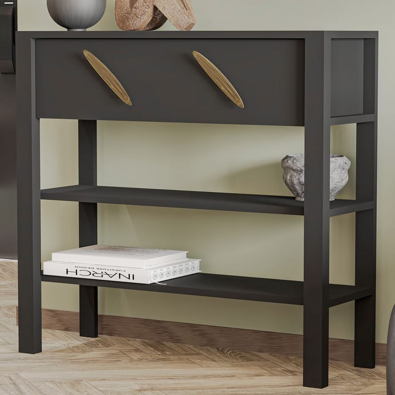 Relon Kommode 90x85x30 cm - Antrasitt - Oppbevaring - Oppbevaringsmøbler - Sideboard & skjenk