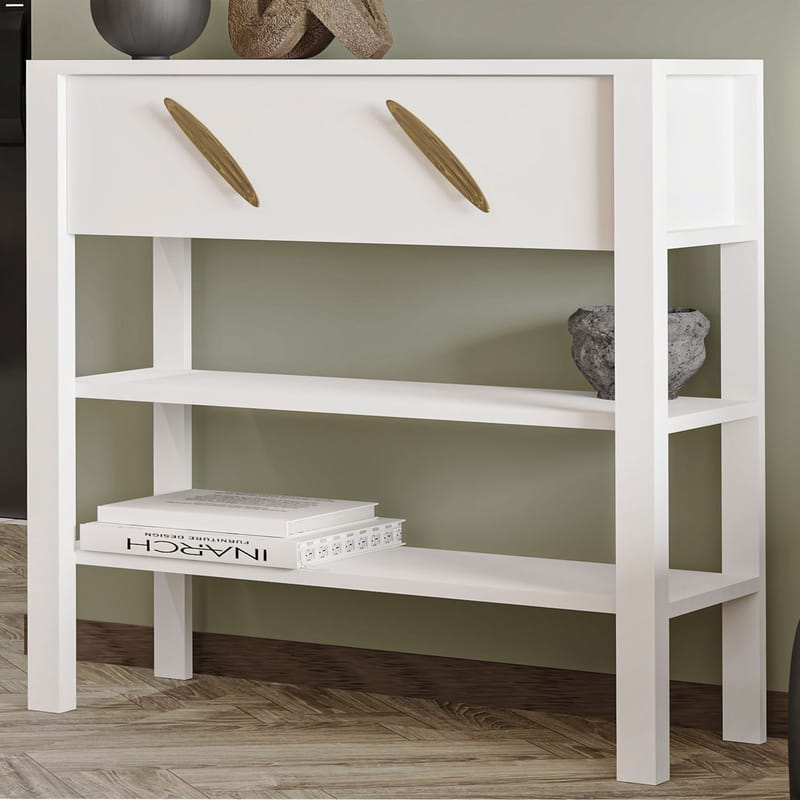 Relon Kommode 90x85x30 cm - Hvit - Oppbevaring - Oppbevaringsmøbler - Sideboard & skjenk