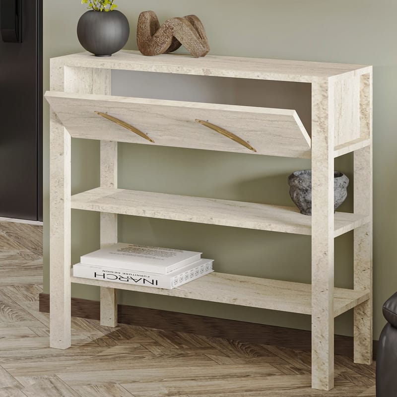 Relon Kommode 90x85x30 cm - Travertin - Oppbevaring - Oppbevaringsmøbler - Sideboard & skjenk
