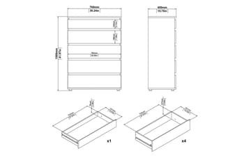 Rengo Kommode 76,8 cm - Natur - Oppbevaring - Oppbevaringsmøbler - Kommode