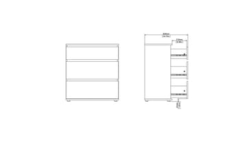 Rengo Kommode 76,8 cm - Natur - Oppbevaring - Oppbevaringsmøbler - Kommode