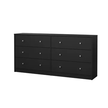 Renor Kommode dobbel kommode med 6 skuffer 143x30x68 cm - Oppbevaring - Oppbevaringsmøbler - Kommode