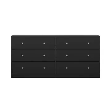 Renor Kommode dobbel kommode med 6 skuffer 143x30x68 cm - Oppbevaring - Oppbevaringsmøbler - Kommode