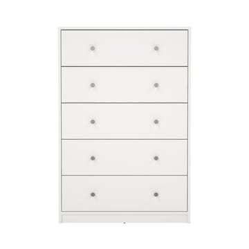 Renor Kommode med 5 skuffer Hvit 72x30x108 cm - Oppbevaring - Oppbevaringsmøbler - Kommode