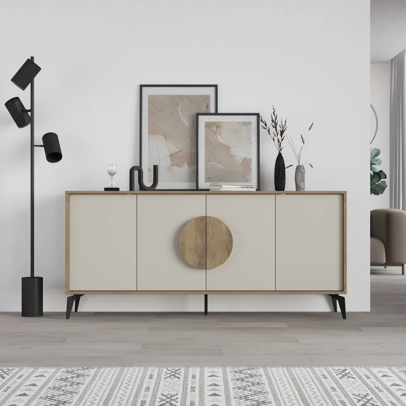 Rolina Konsollbord 180 cm - Hitit og sandstein - Oppbevaring - Oppbevaringsmøbler - Sideboard & skjenk