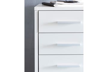 Rullecontainer Wohnling 5 skuffer med hjul, foliert sponplate, moderne stil Hvit - Hvit - Oppbevaring - Oppbevaringsmøbler - Kommode