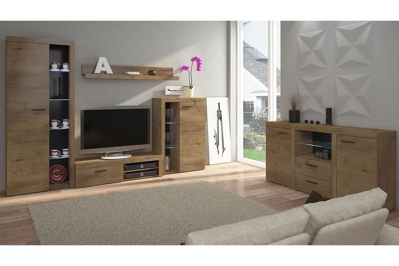 Rumba Møbelsett, Beige / Brun
