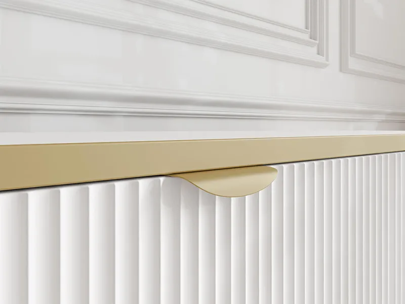 Salmor Skjenk 135x42 cm - Hvit - Oppbevaring - Oppbevaringsmøbler - Sideboard & skjenk