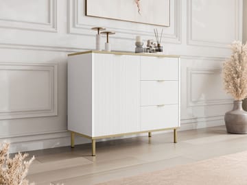 Salmor Skjenk 91x42 cm - Hvit - Oppbevaring - Oppbevaringsmøbler - Sideboard & skjenk