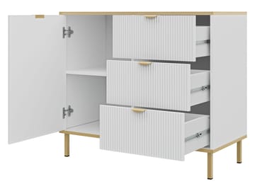 Salmor Skjenk 91x42 cm - Hvit - Oppbevaring - Oppbevaringsmøbler - Sideboard & skjenk