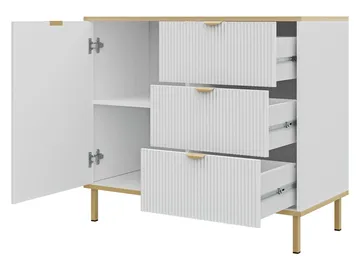 Salmor Skjenk 91x42 cm - Hvit - Oppbevaring - Oppbevaringsmøbler - Sideboard & skjenk