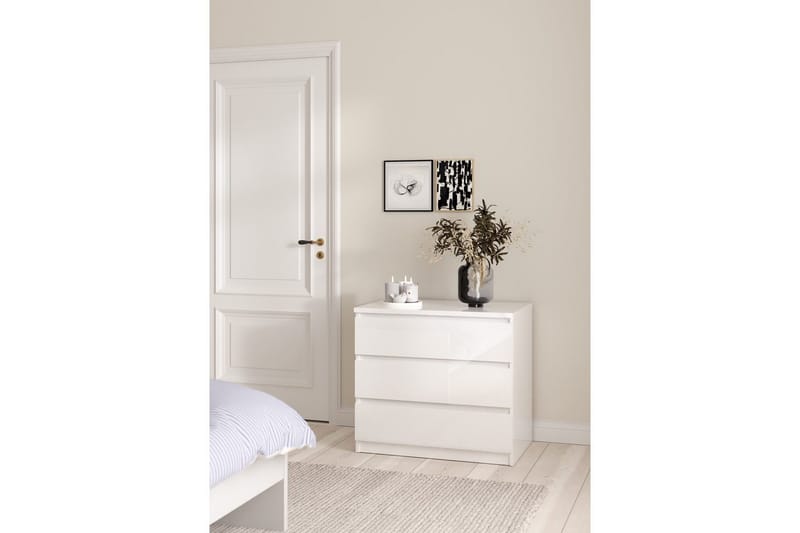 Salomns Kommode 77 cm - Hvit - Oppbevaring - Oppbevaringsmøbler - Kommode