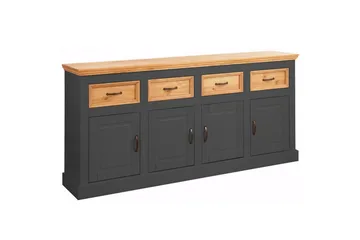 Selma Skjenk 190 cm - Grå - Oppbevaring - Oppbevaringsmøbler - Sideboard & skjenk