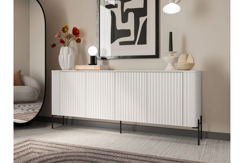 Sherie Skjenk 190x40 cm - Svart - Oppbevaring - Oppbevaringsmøbler - Sideboard & skjenk