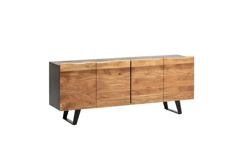 Sideboard & skänk Wohnling Svart, Ljusbrun