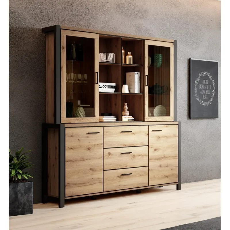 Sideboard- 26 hjørneskapsett Aktiv 4 dører 3 skuffer 04+26 - Oppbevaring - Oppbevaringsmøbler - Kommode