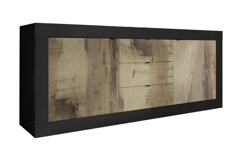 Sideboard Astal 43x210 cm Natur/Svart - LC SPA - Sideboard & skjenk