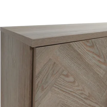 Sideboard Loft24 Naturfärgat fiskbensmönster/naturek - Naturfarget eik i fiskebeinsmønster / naturfarget eik - Oppbevaring - Oppbevaringsmøbler - Sideboard & skjenk