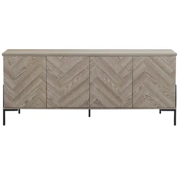 Sideboard Loft24 Naturfärgat fiskbensmönster/naturek - Naturfarget eik i fiskebeinsmønster / naturfarget eik - Oppbevaring - Oppbevaringsmøbler - Sideboard & skjenk