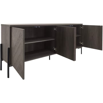 Sideboard Loft24 Vitt fiskbensmönster/vit ek - Hvit eik i fiskebeinsmønster / hvit eik - Oppbevaring - Oppbevaringsmøbler - Sideboard & skjenk