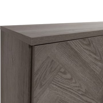 Sideboard Loft24 Vitt fiskbensmönster/vit ek - Hvit eik i fiskebeinsmønster / hvit eik - Oppbevaring - Oppbevaringsmøbler - Sideboard & skjenk