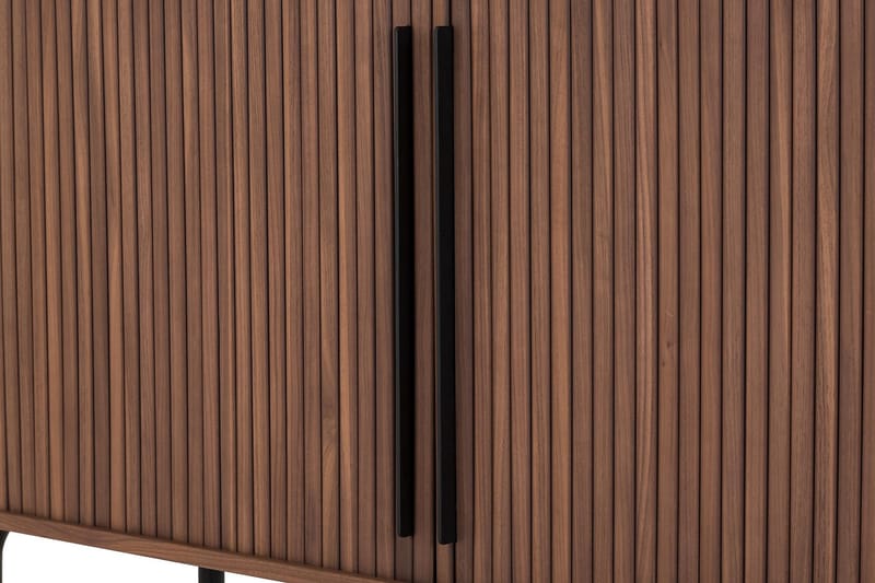 Sideboard Neandir 150x45 cm Massiv Valnøtt - Brun - Sideboard & skjenk