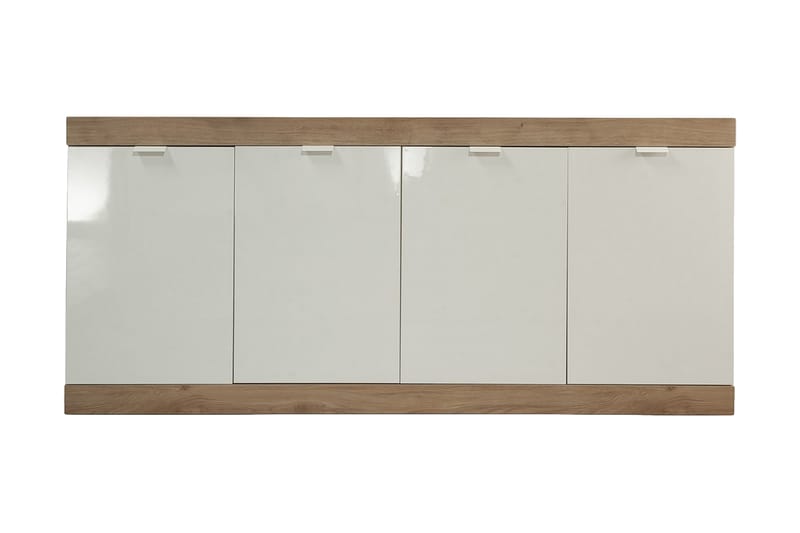 Sideboard Nickero 180 cm - Hvit/Brun - Sideboard & skjenk