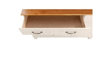 Sideboard og skjenk Loft24 Skjenk Alby 125x38x85 cm, hvit/honning Vit,Natur - Oppbevaring - Oppbevaringsmøbler - Sideboard & skjenk